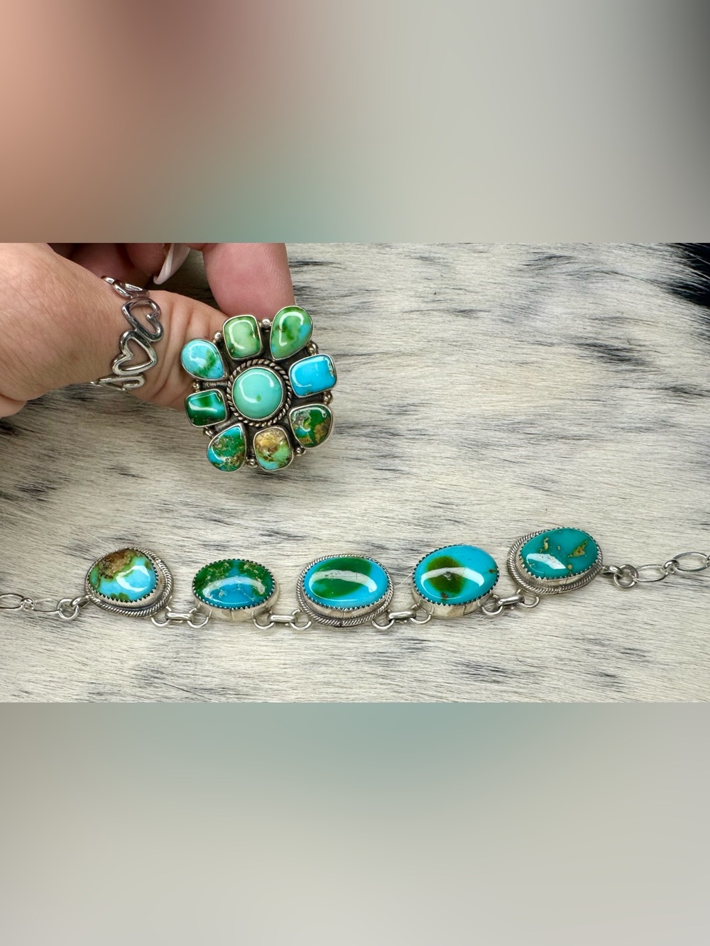 ($425)Stunning!! SONORAN TURQUOISE CHOKER! Brand new! Native made! - Picture 3 of 8